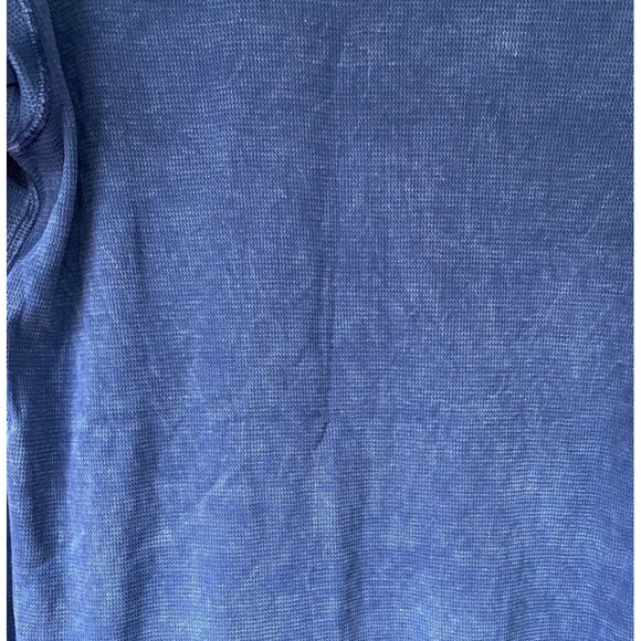 Vtg Jimi Hendrix Rolling Stone Guitar Gods Waffle Knit Long Sleeve Top S Blue - Picture 7 of 8